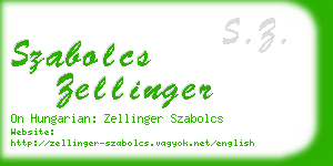 szabolcs zellinger business card